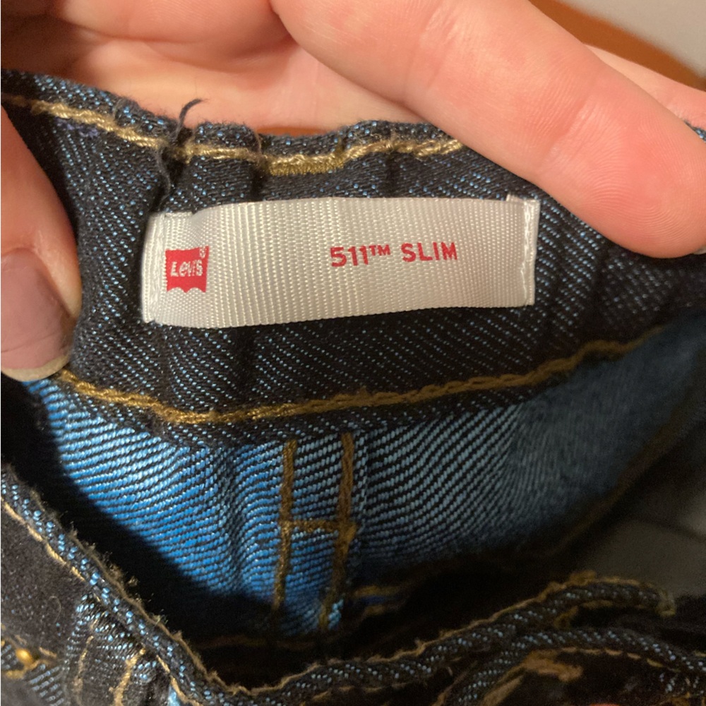 Levi’s toddler boy 511 slim jeans dark wash size 4 - Picture 3 of 4